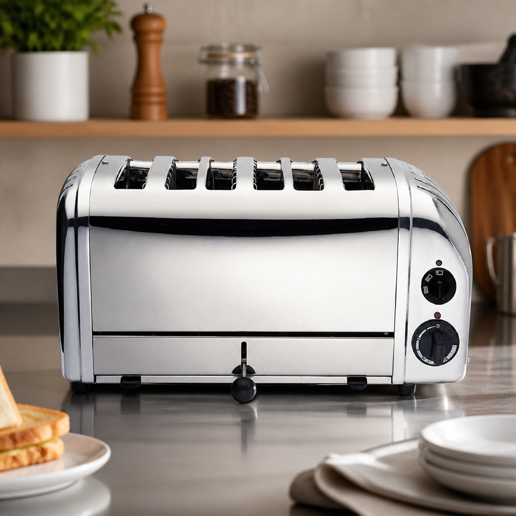 Commercial 6 Slot Bun Toaster for 115mm Diameter Buns
