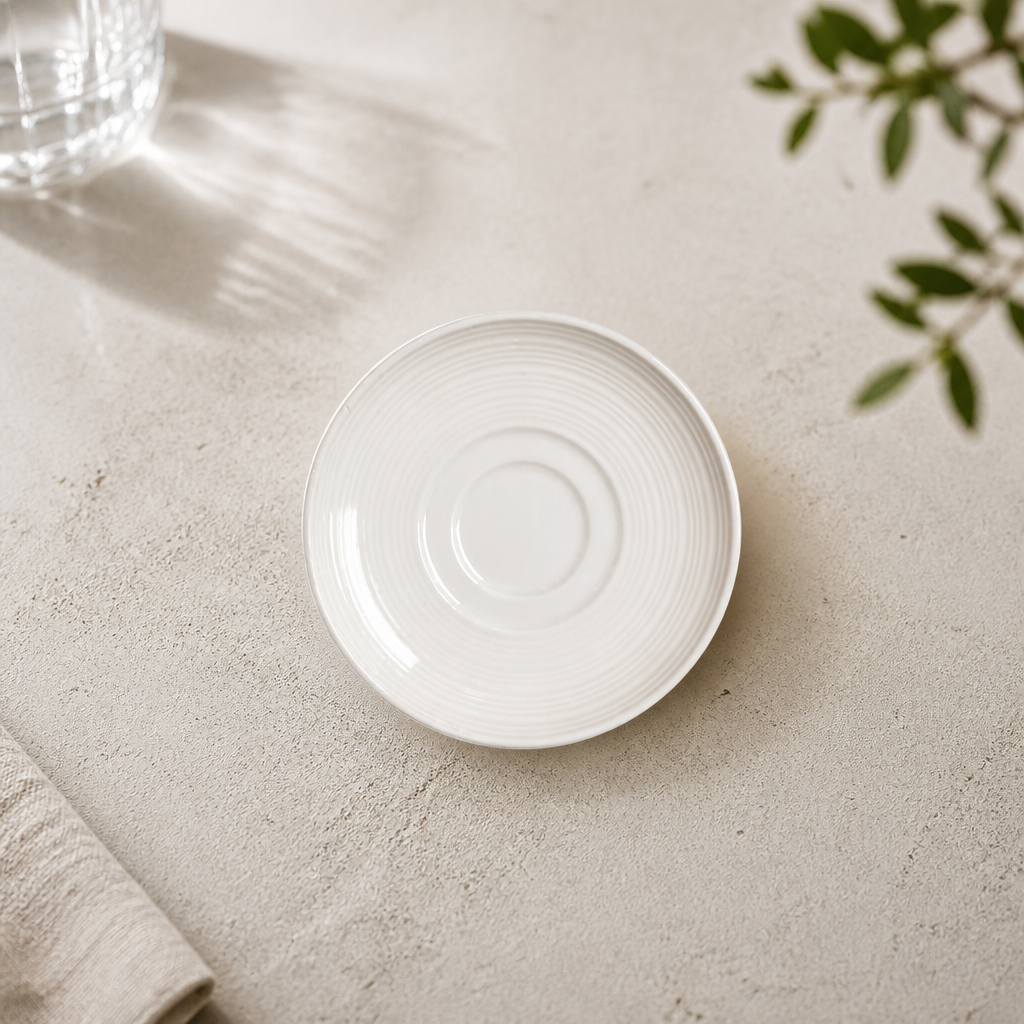 Commercial Porcelain Saucers 117.5mm - 12 Pack