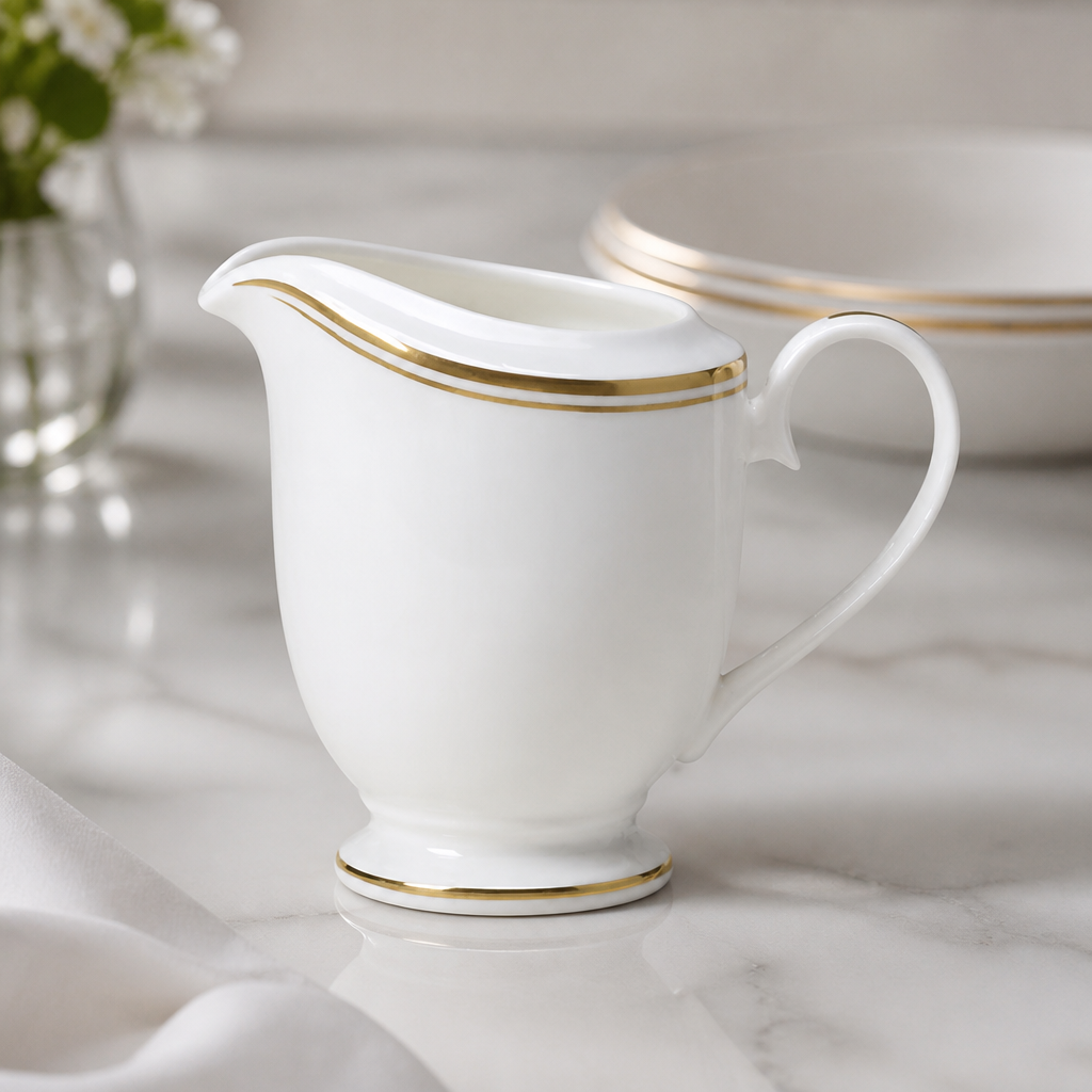 Burnished Gold Commercial Milk Jugs 250ml - 12 Pack
