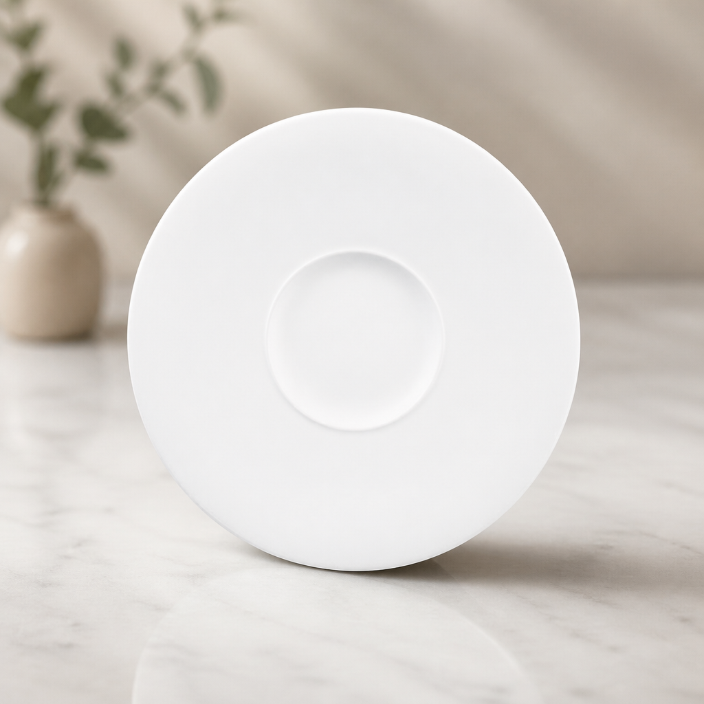 Commercial Wide Rim Plates 286mm Porcelain 6 Pack