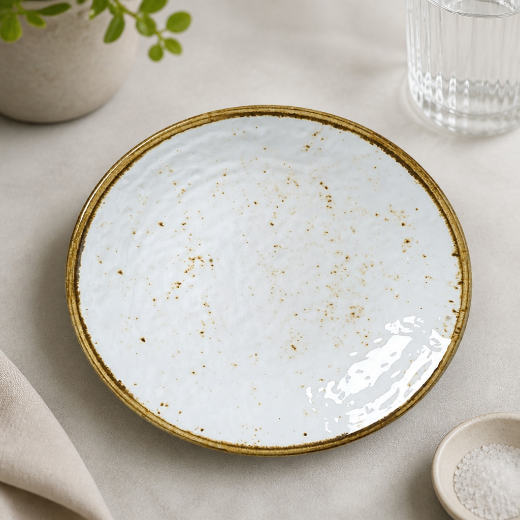 Commercial Melamine Coupe Plates 162mm - 6 Pack