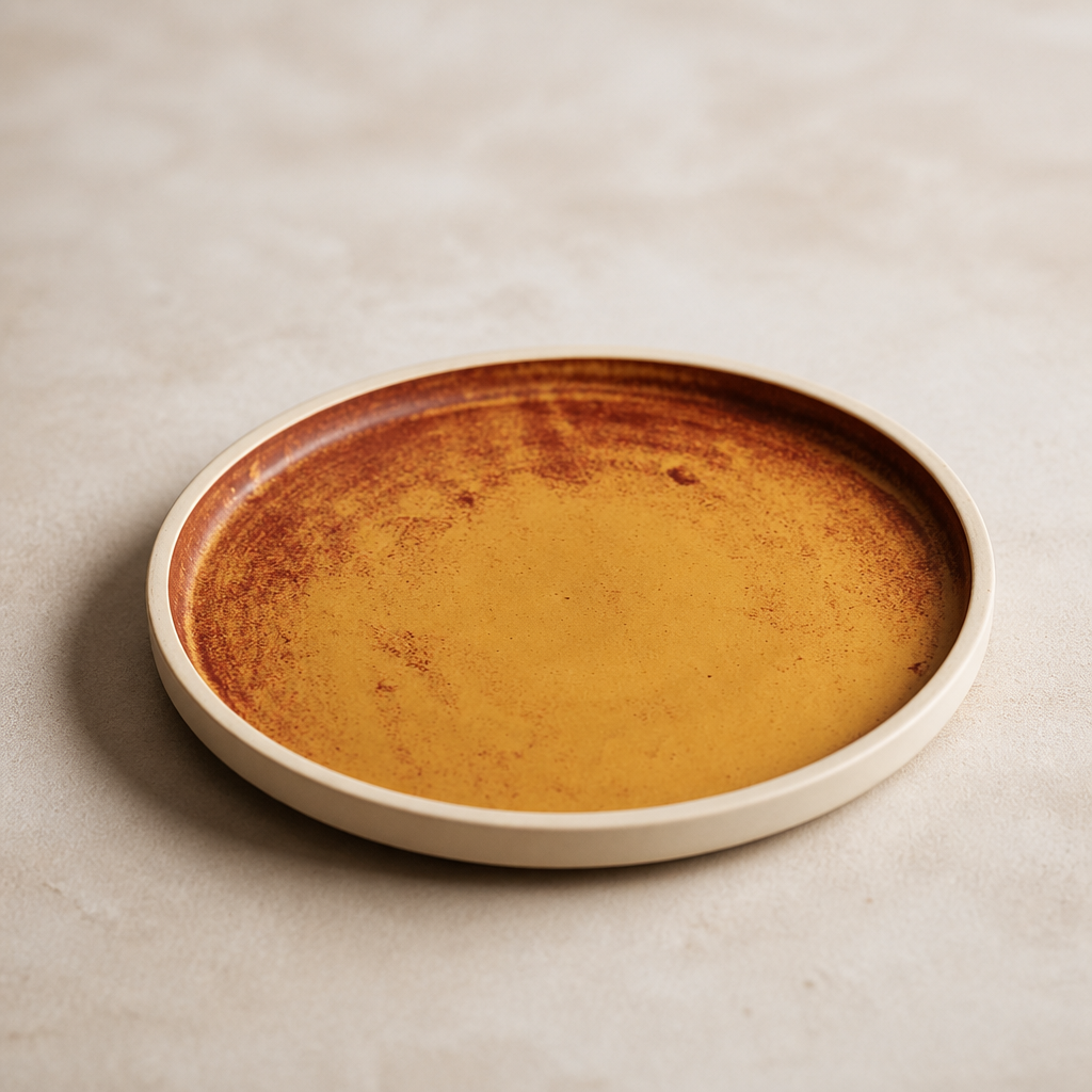 Commercial Canvas Flat Plates Sienna Rust 250mm 6 Pack