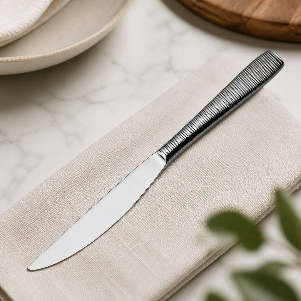 Commercial Bamboo Steak Knives 12 Pack 240mm Cutlery Set