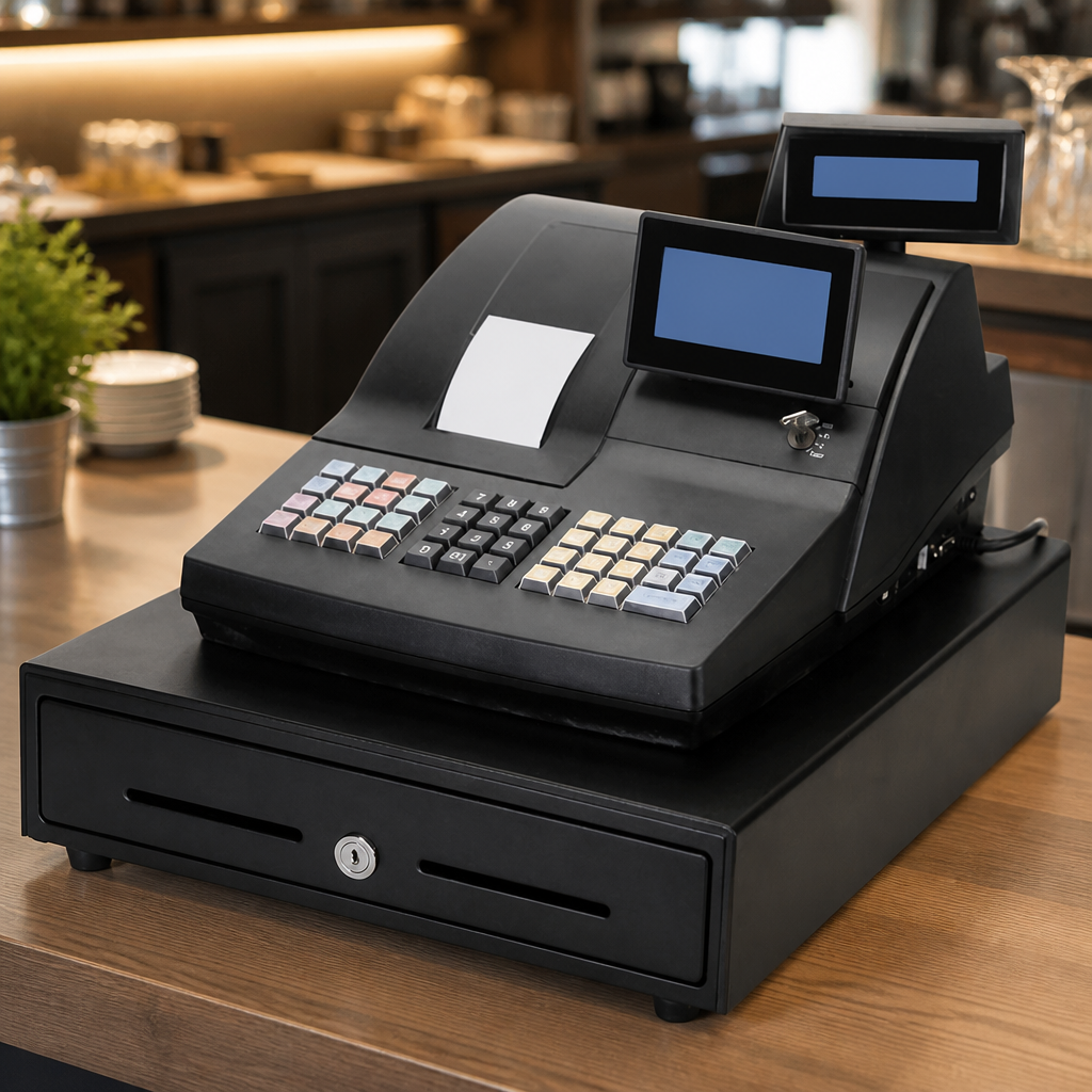 Advanced cash register for busy retail and hospitality use