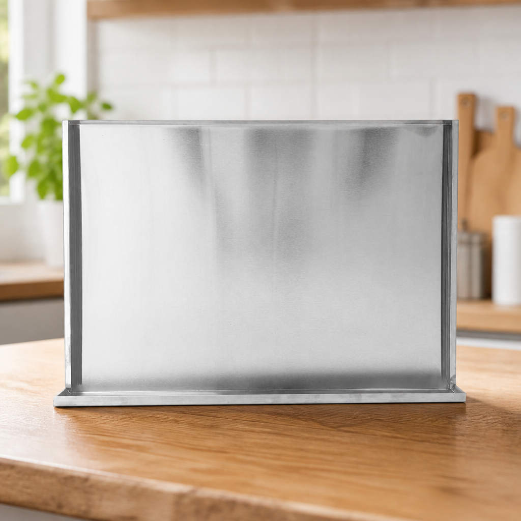 Stainless Steel Heatproof Grill Tray 462mm Wide 15cm Deep