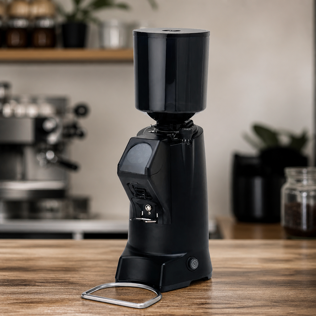 Commercial Coffee Grinder with Adjustable Grinding and Dosing