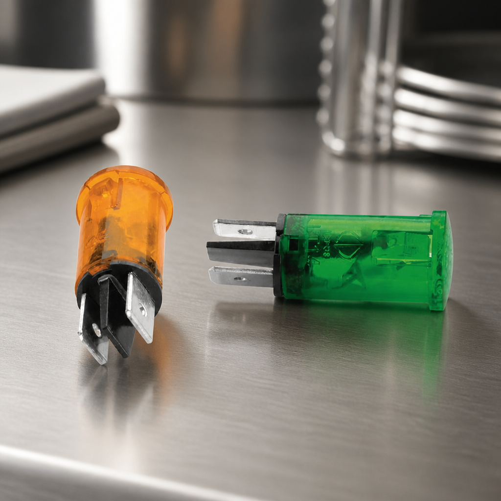 Commercial Pizza Oven Indicator Light Green Red 30mm