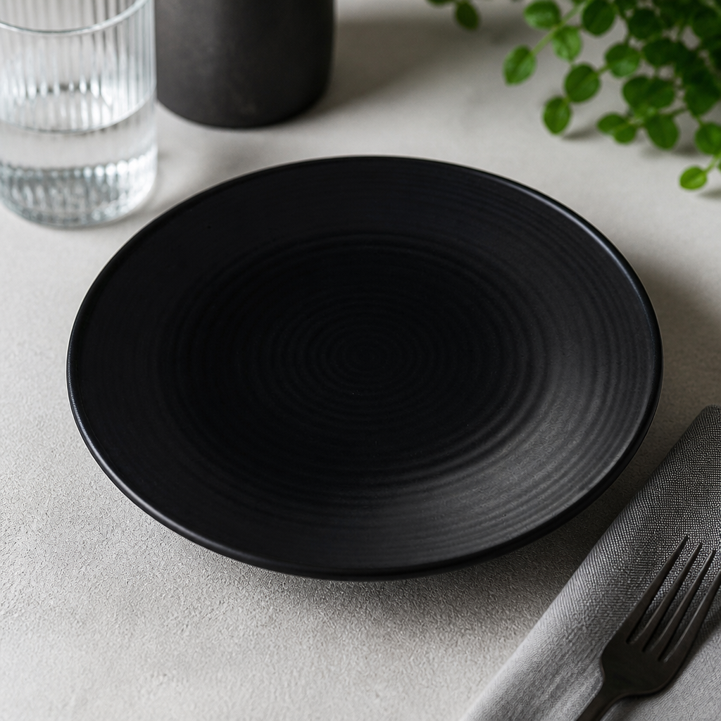 Commercial Vitrified Stoneware Deep Plates 243mm - 6 Pack
