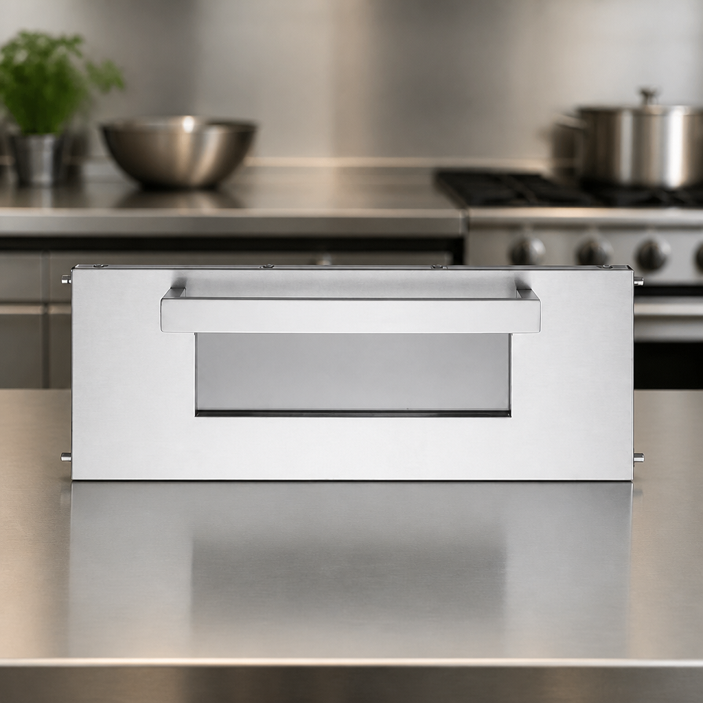 Commercial Pizza Oven Door Assembly Stainless Steel 95.1cm High