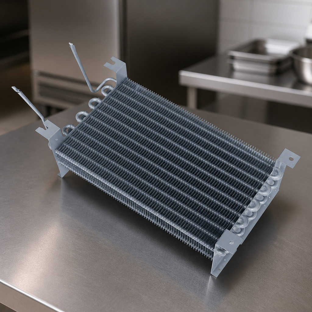 Commercial Blast Chiller Evaporator Copper Aluminium 285mm High