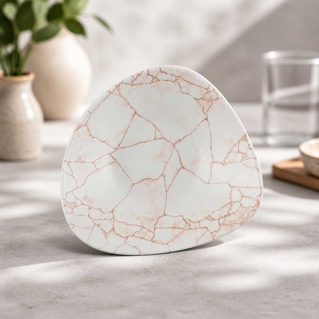 Commercial Kintsugi Bowls Coral 178mm - 12 Pack