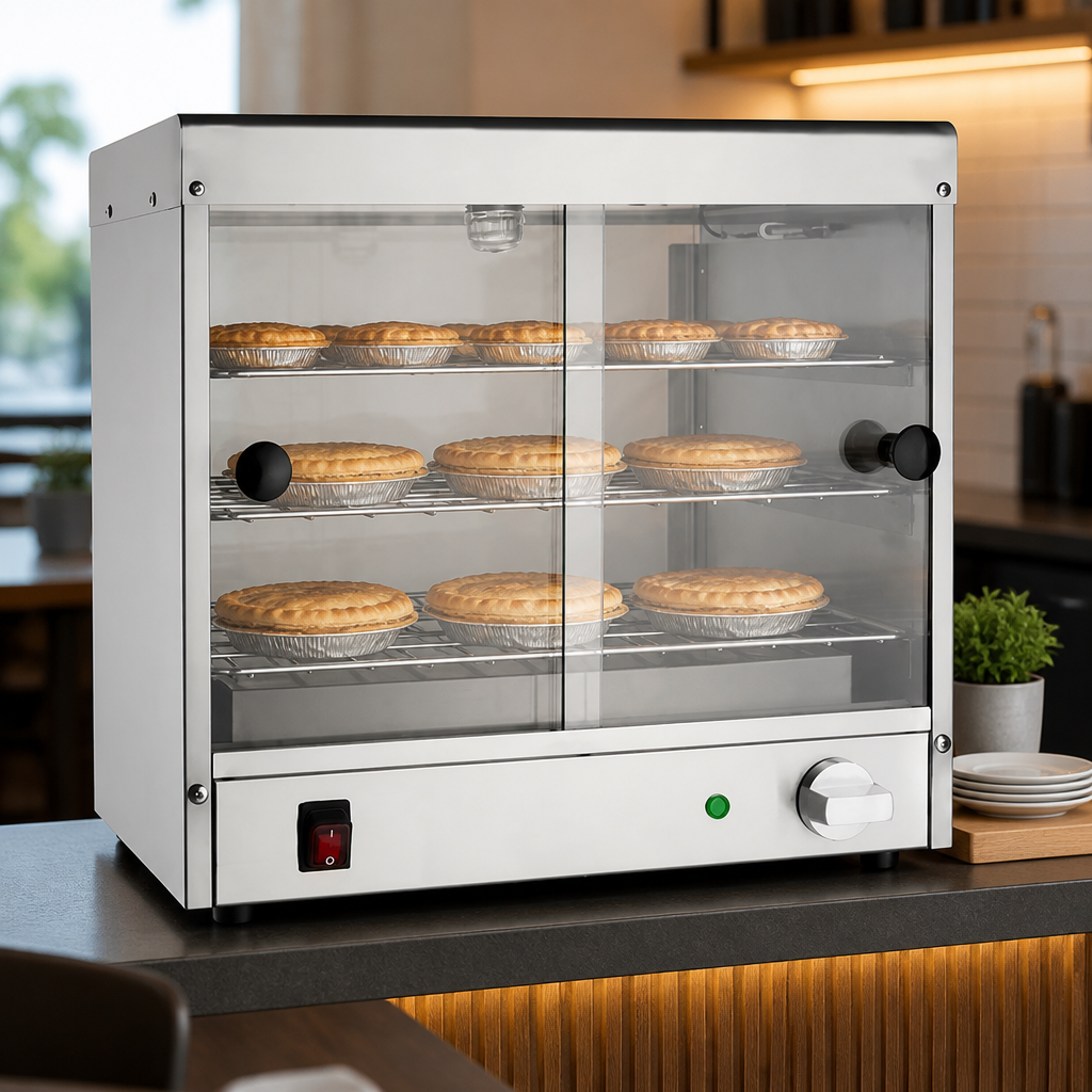 Commercial Pie Cabinet 30 Pie Capacity with Sliding Glass Doors
