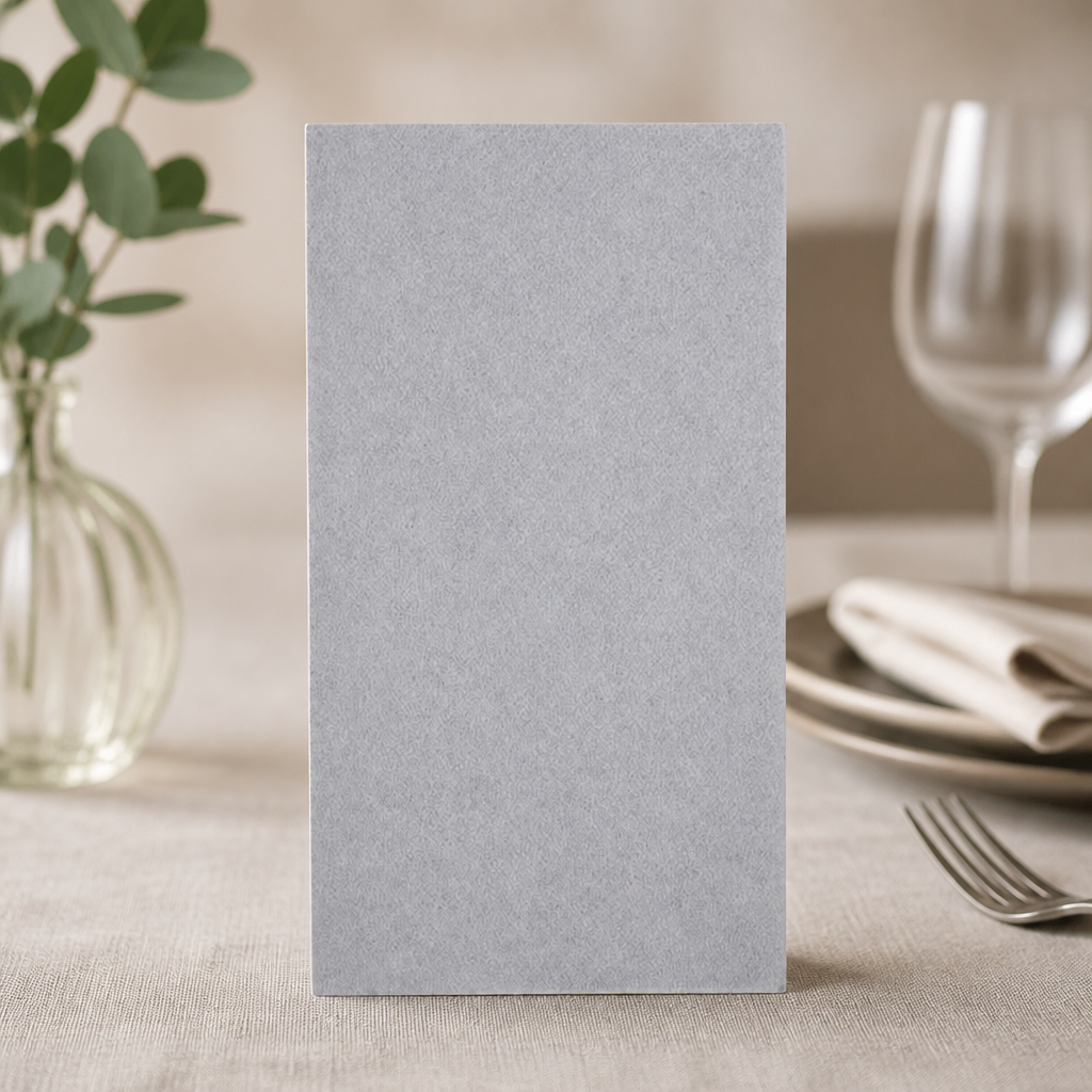 Commercial Recyclable Paper Napkins 40x40cm Grey 500 Pack
