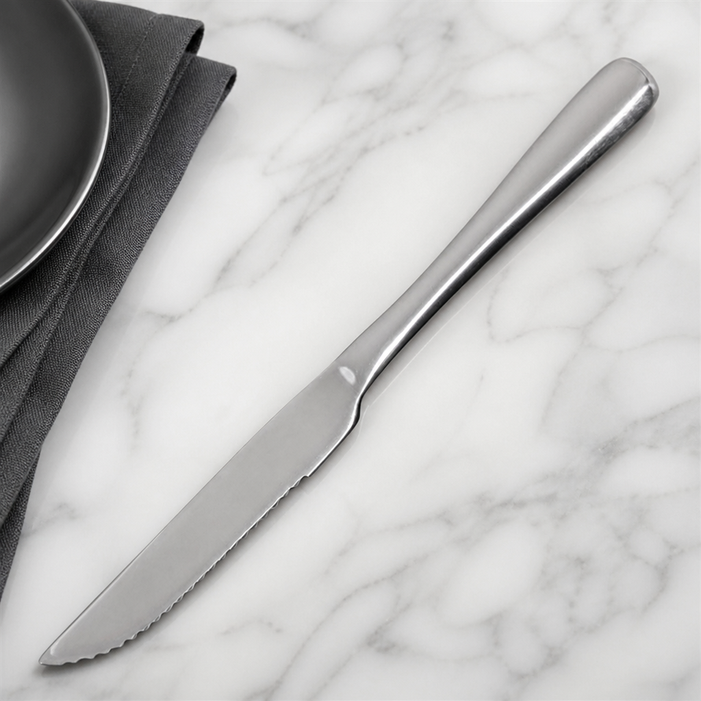Commercial Steak Knives Set of 12 - 234mm Stainless Steel