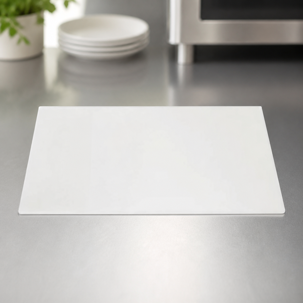 Commercial Glass Back for Pie Cabinet 340mm Height