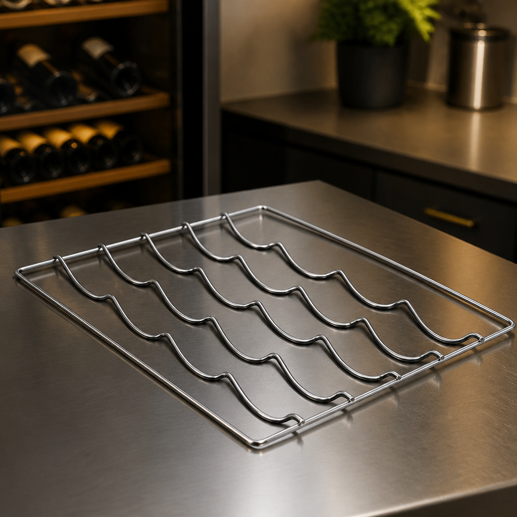 Commercial Scalloped Wine Shelf for Back Bar Coolers
