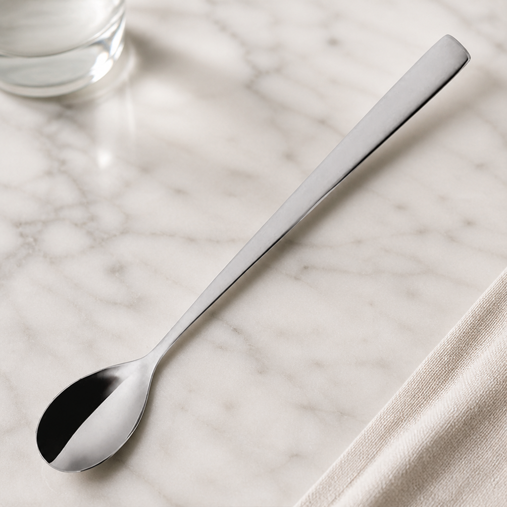 Commercial Stainless Steel Latte Spoons 12 Pack 202mm