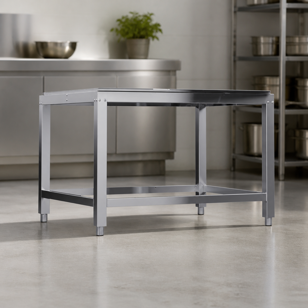 Commercial 2/1 GN Stand with Adjustable Legs Stainless Steel