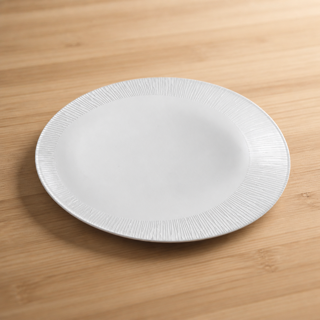 Commercial Bamboo Oval Plates 350 x 267mm - 12 Pack
