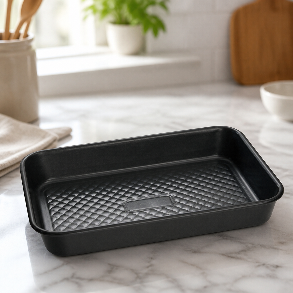 Commercial Brownie Pan 295x190mm Non-Stick Baking Tray