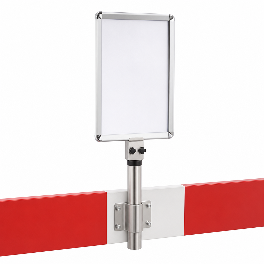 A4 Sign Holder Accessory for Safety Barrier Systems
