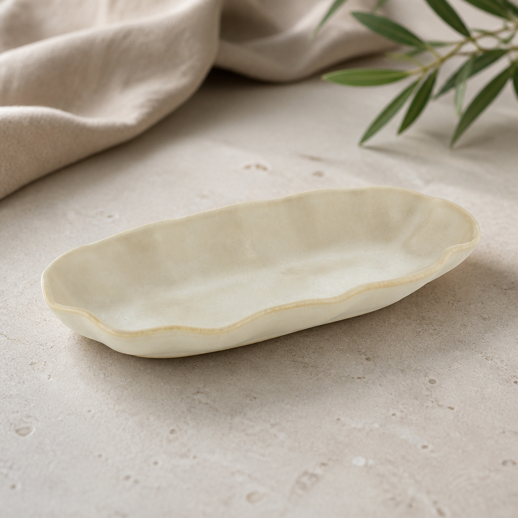 Commercial Ceramic Oval Plates 240x120mm - 6 Pack