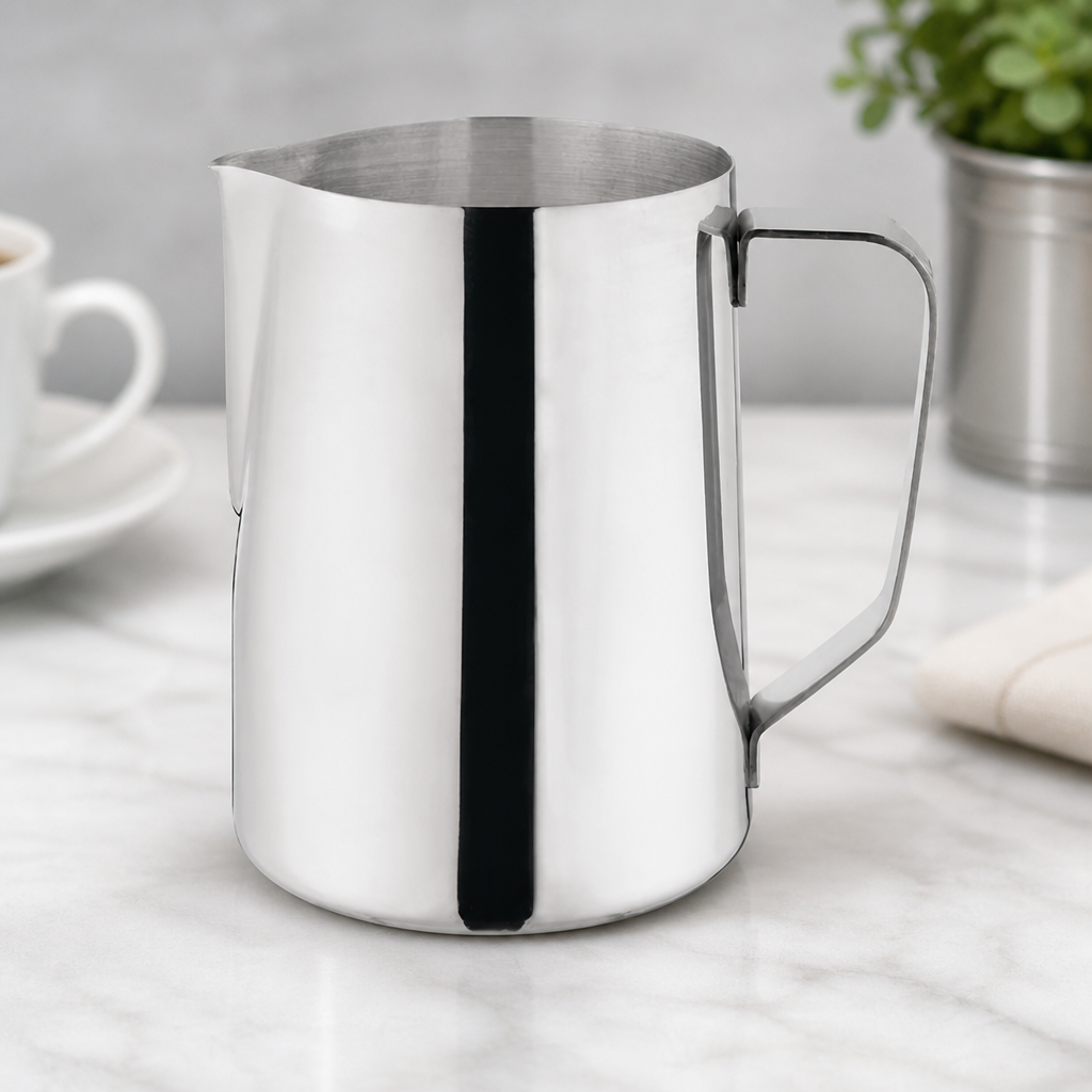 Commercial Stainless Steel Milk Jug 1.35Ltr for Hot Drinks
