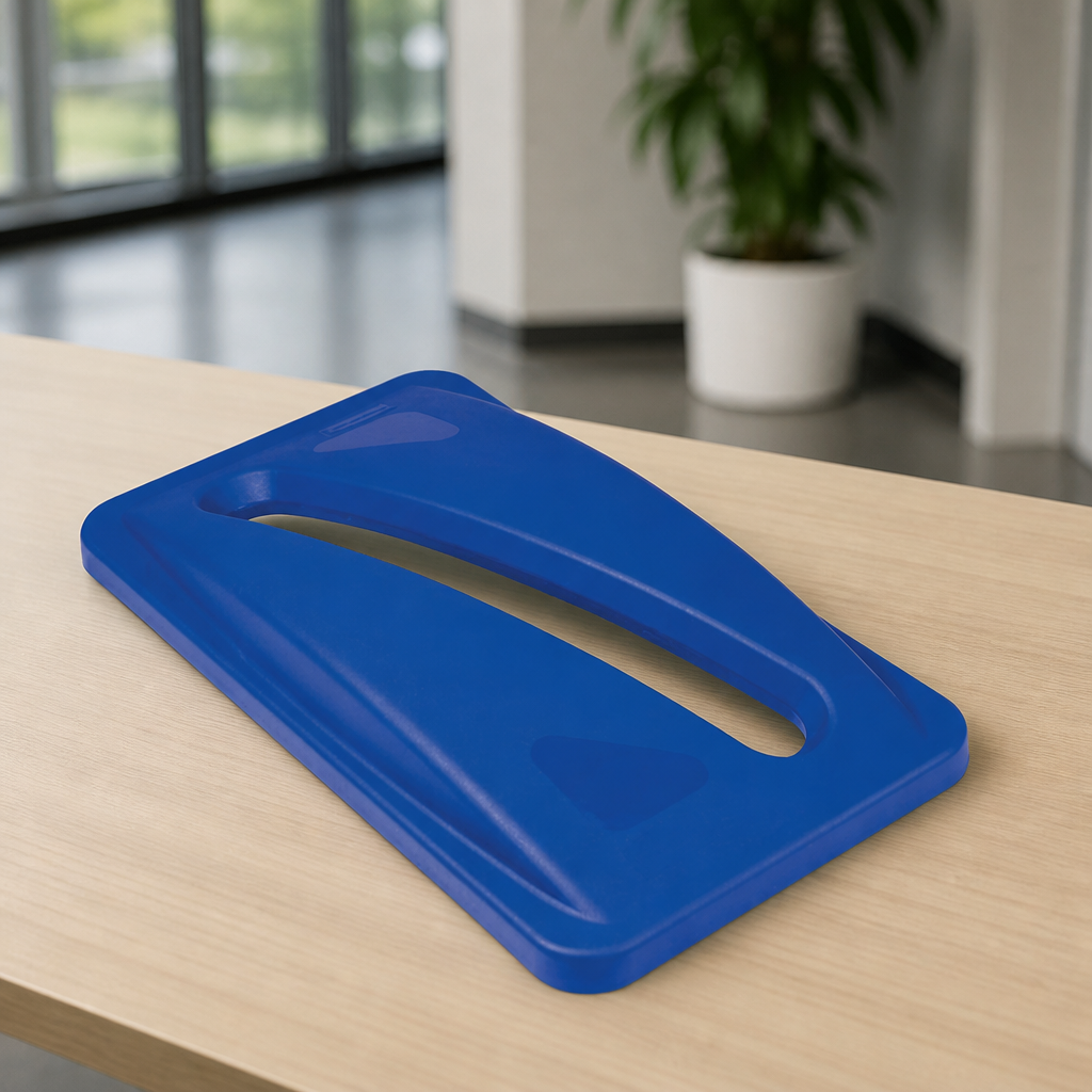 Commercial Bin Blue Lid for Waste Management 70mm High