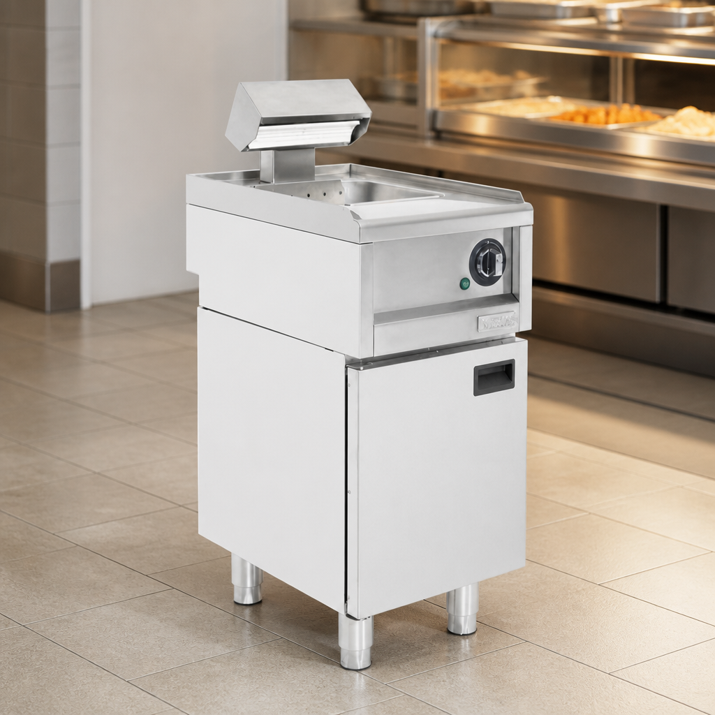 Freestanding Commercial Chip Scuttle 850mm x 400mm Storage