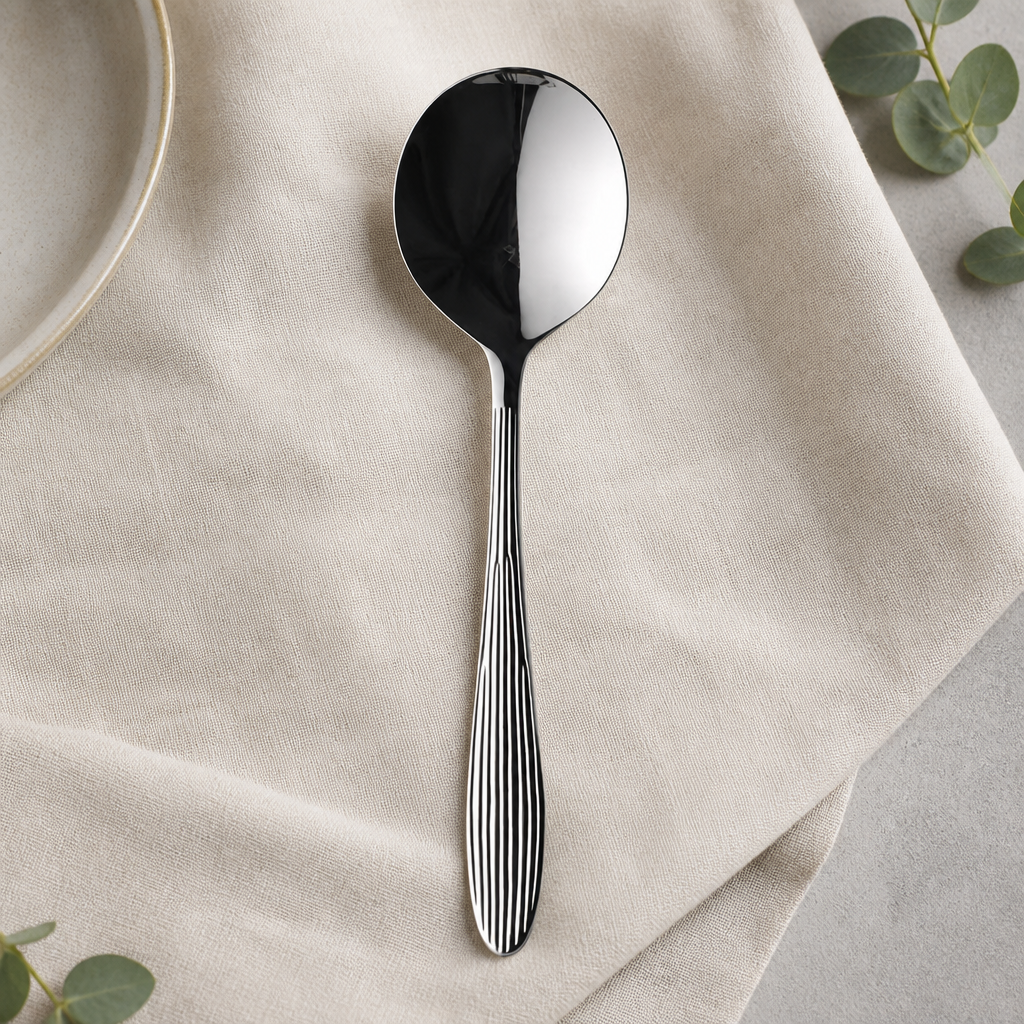 Commercial Stainless Steel Soup Spoons Set of 12