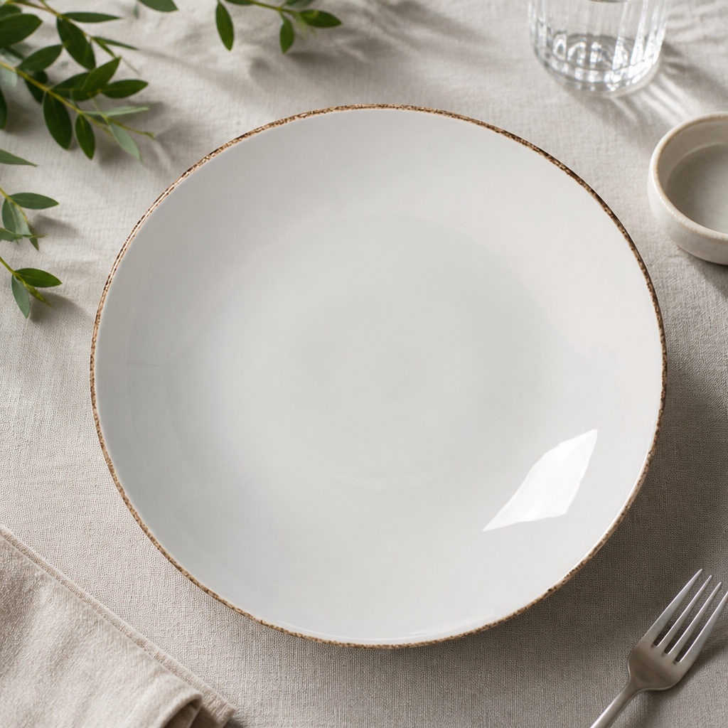 300mm Commercial Coupe Plates - Brown Dapple - 12 Pack