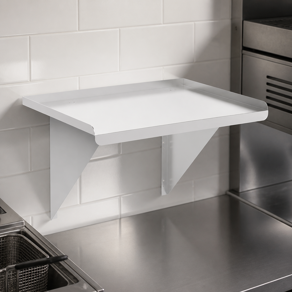 Commercial Stainless Steel Wall Shelf for Salamander Grill 650mm