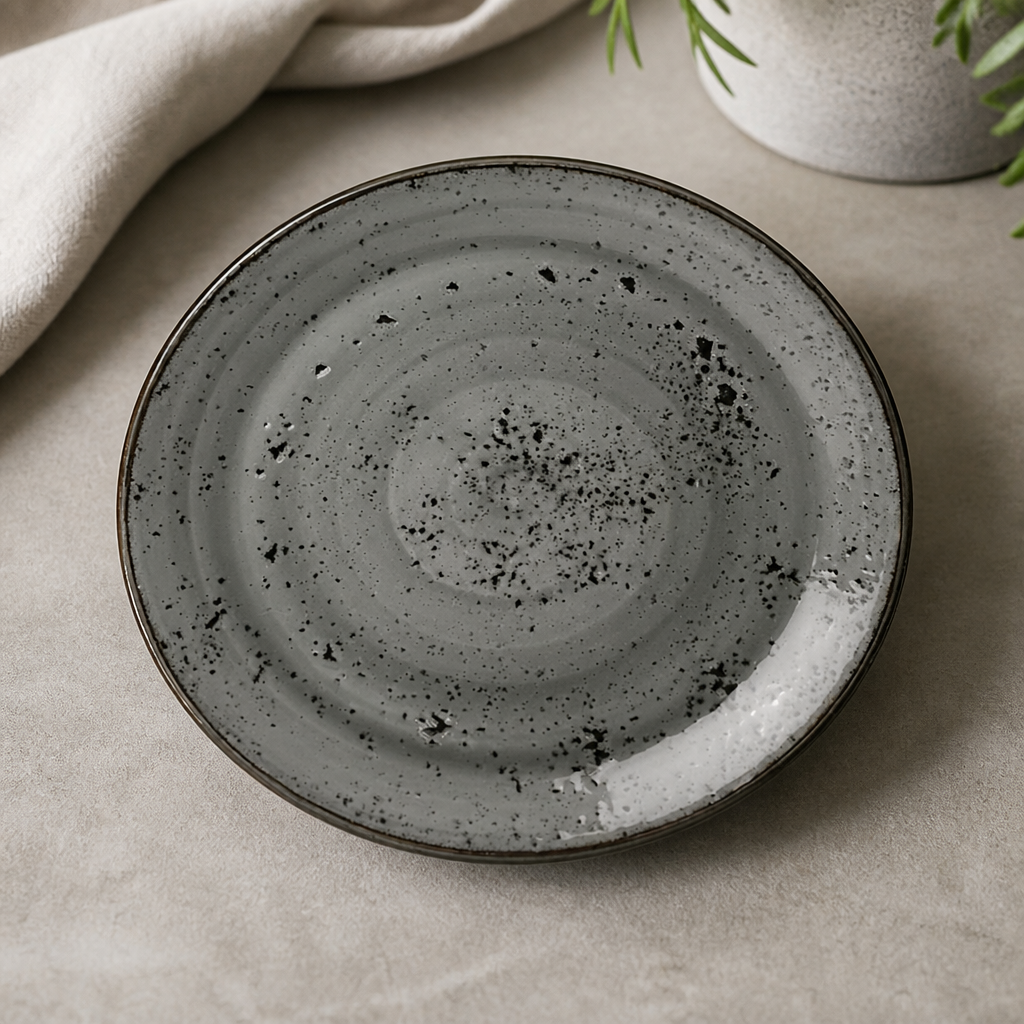 Commercial Smoke Coupe Plates 255mm - 12 Pack Tableware Set