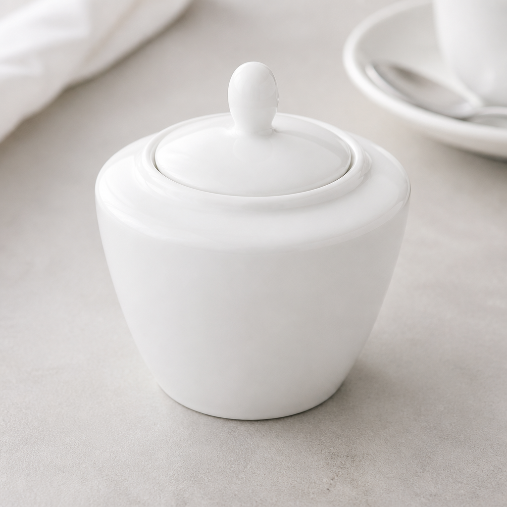 Commercial Covered Sugar Bowls Set of 6 for Dining Use
