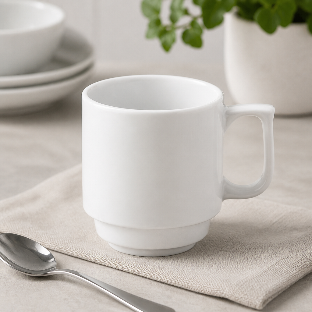 Commercial Pure Stacking Mugs 280ml - 36 Pack