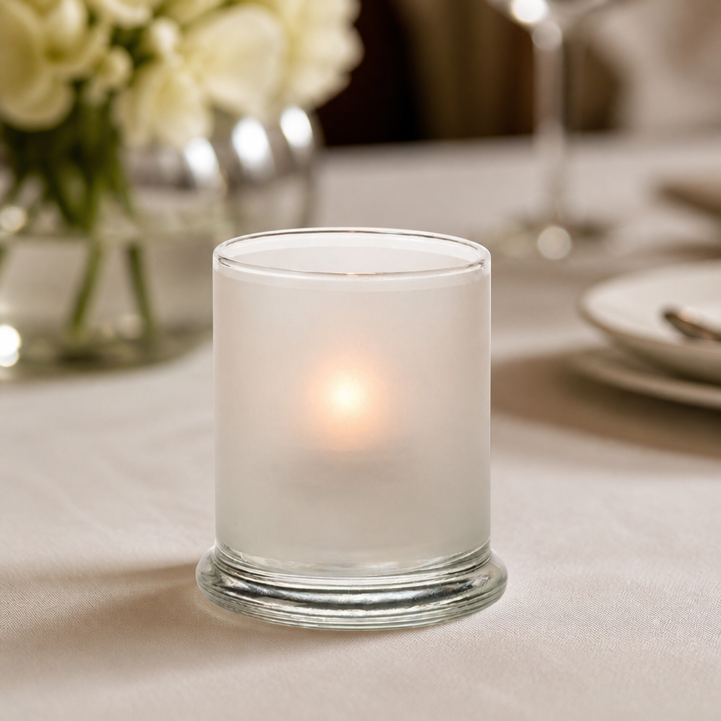 Commercial Satin Crystal Votive Lamps 76x92mm 12 Pack