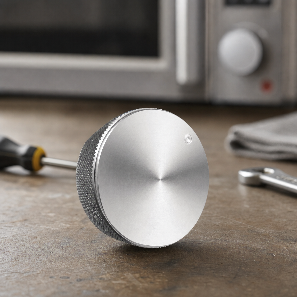 Commercial Induction Hob Control Knob Stainless Steel 21mm