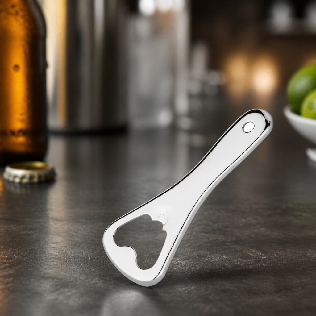 Commercial Stainless Steel Beer Bottle Opener with Keyring Hole