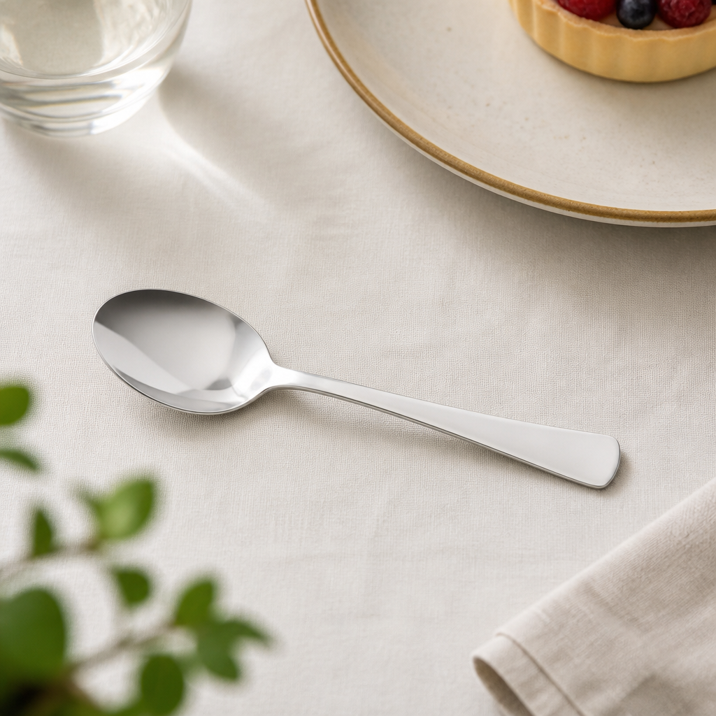 Commercial Dessert Spoons 12 Pack Stainless Steel 181mm