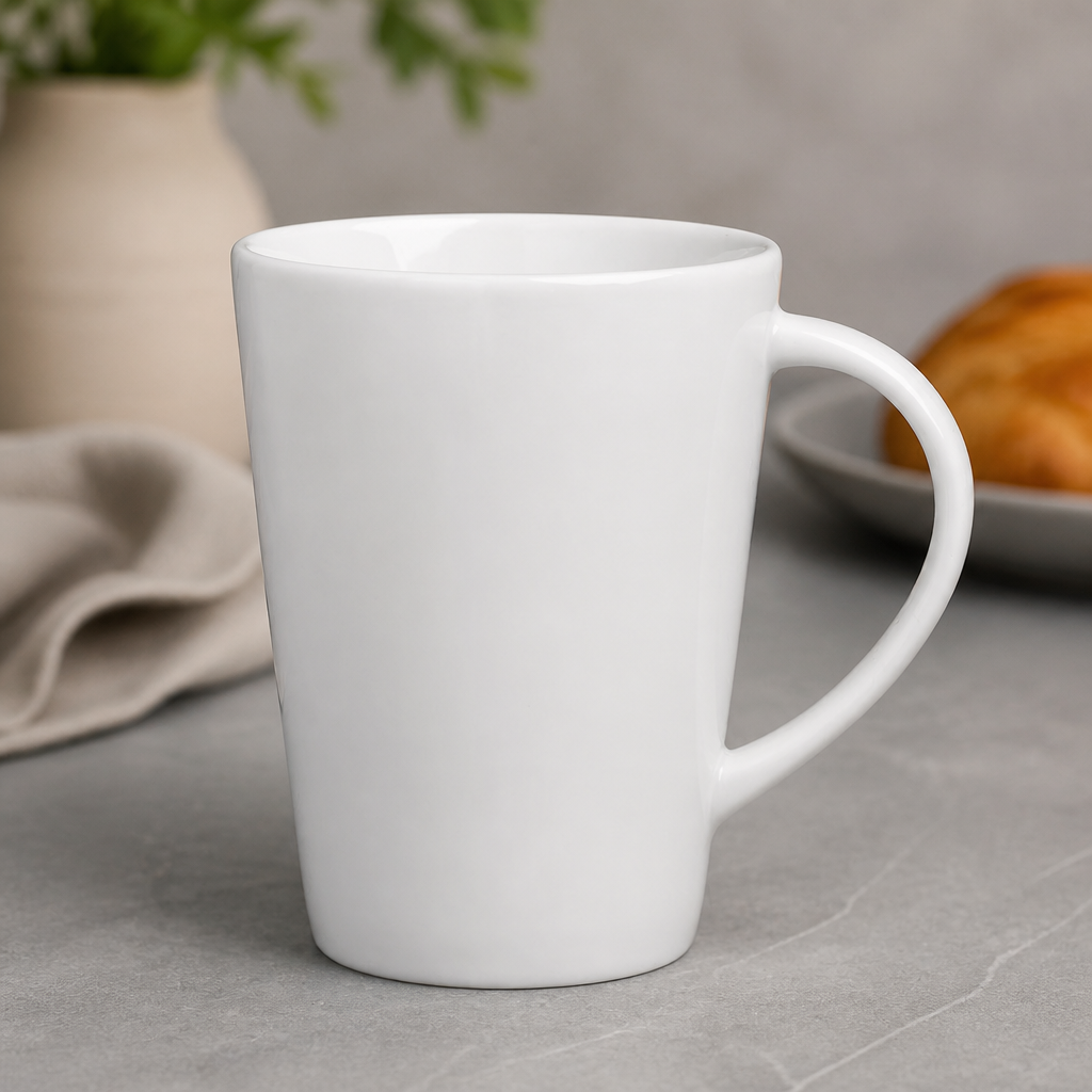 Commercial Latte Cups 275ml Porcelain Mug Set of 6