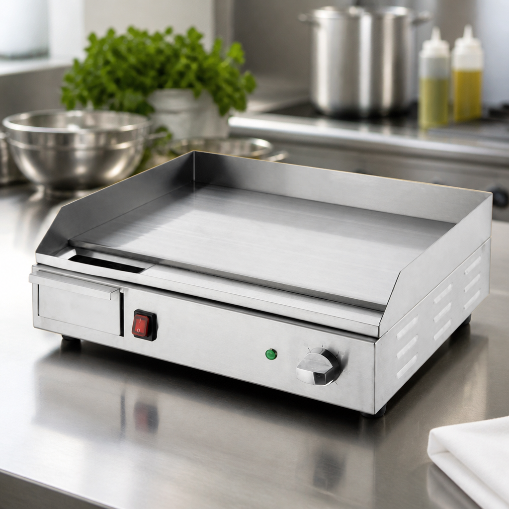 Commercial Steel Plate Electric Griddle with Temperature Control