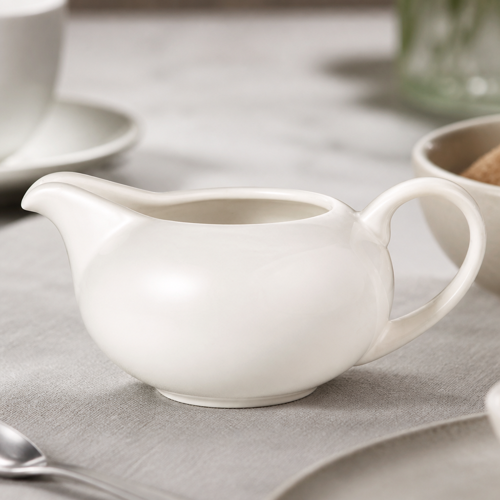 Commercial Porcelain Milk Jug 138ml 5oz - 6 Pack