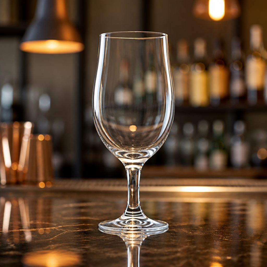 Commercial Stemmed Beer Glasses 280ml Toughened Glass 12 Pack