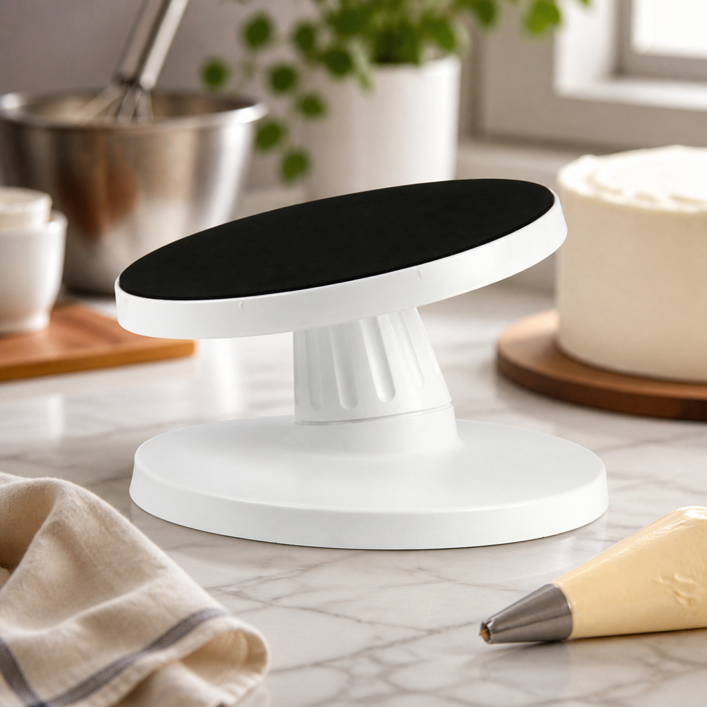 Commercial Tilting Icing Turntable 143mm Diameter Cake Decorator