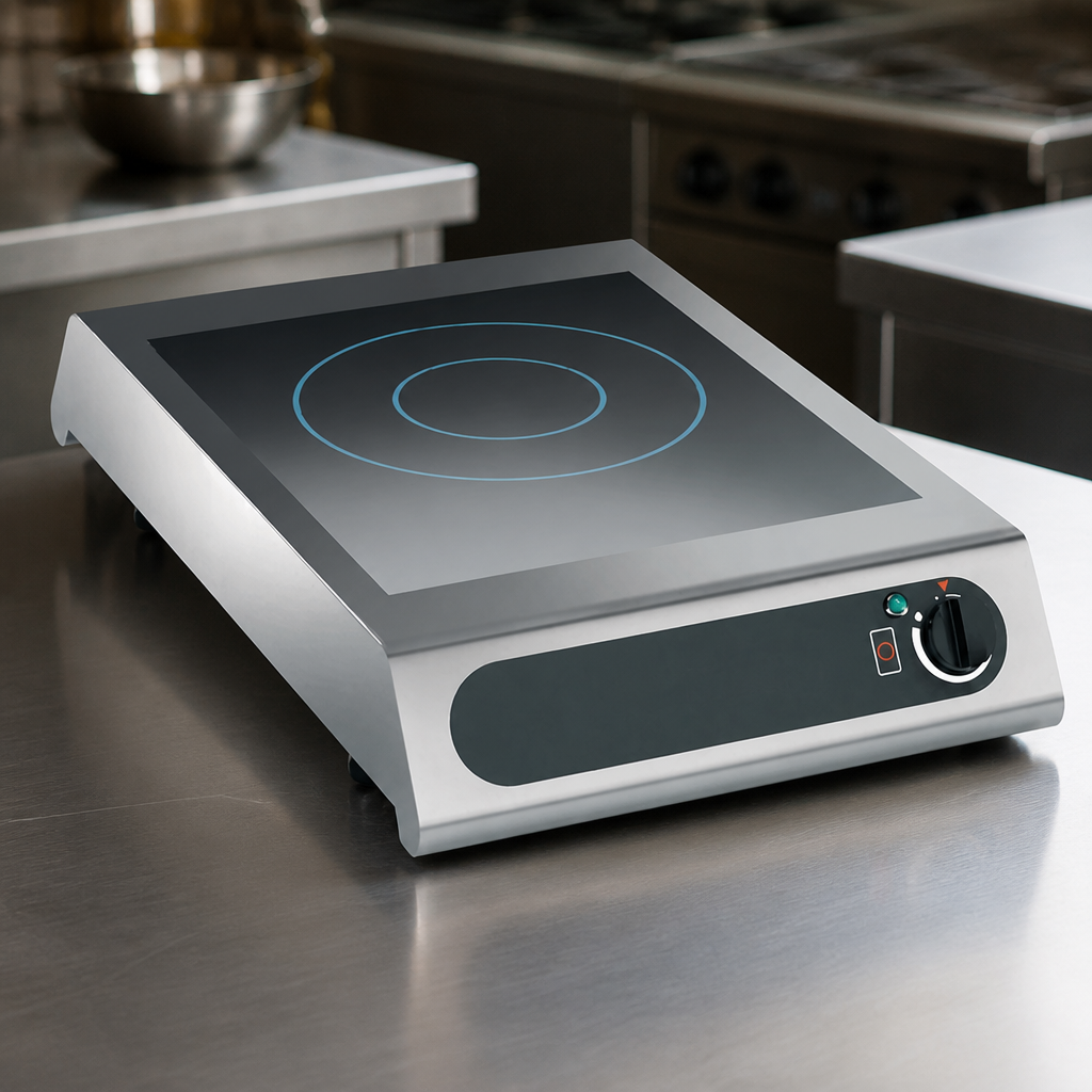 Commercial Induction Hob 2.4kW Single Ring 180mm Cooking Area