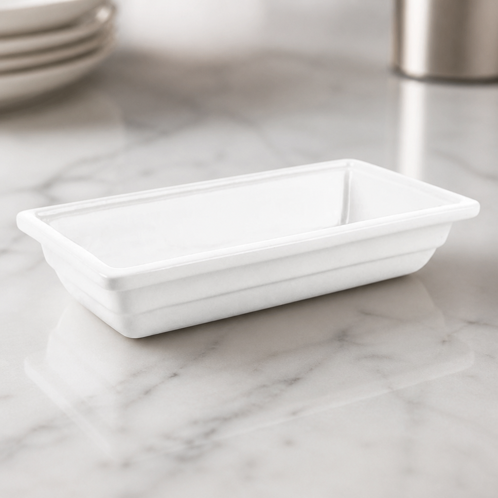 Commercial Porcelain Gastronorm 1/3 Size 65mm 1.292Ltr