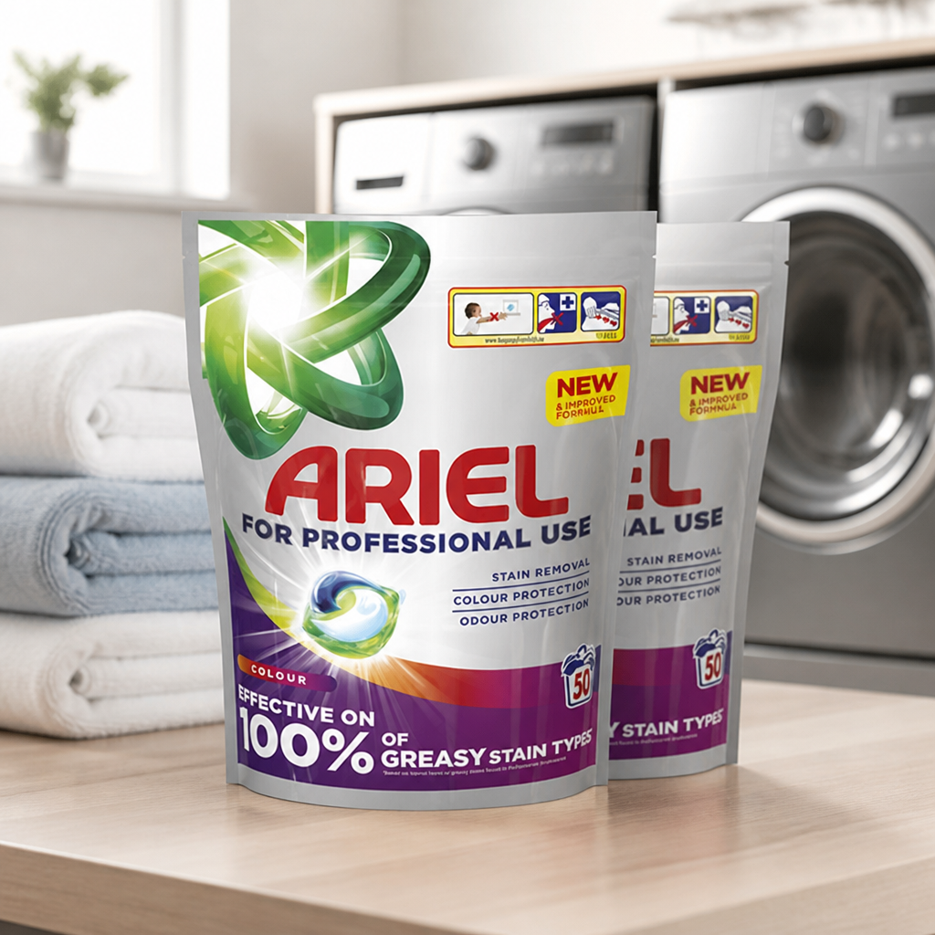 Commercial Laundry Detergent Pods 100 Washes Colour Safe
