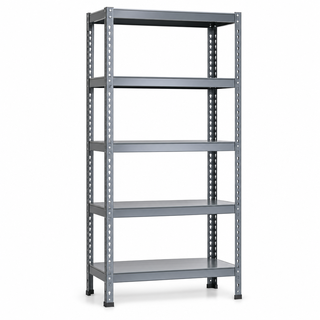 Adjustable Steel Shelving 1800mm High with 5 Shelves