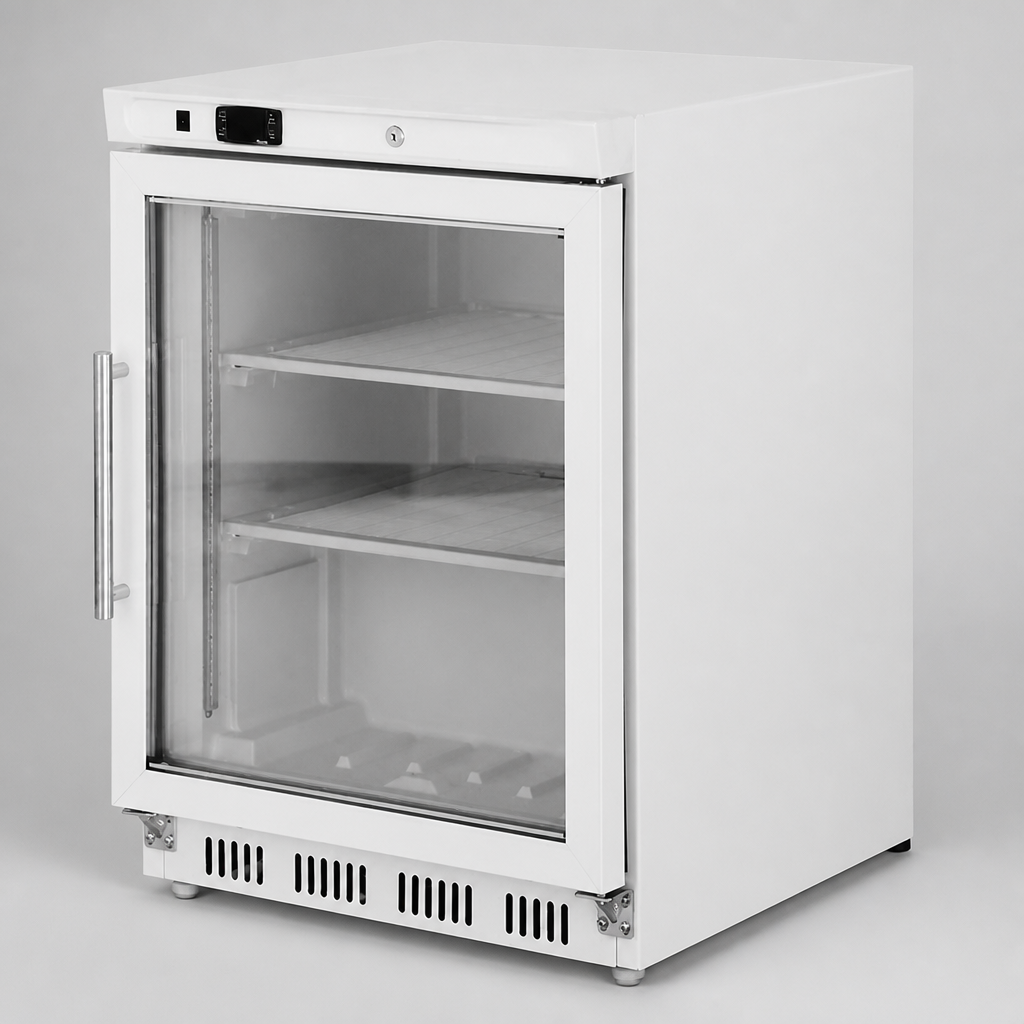 150L Commercial Undercounter Display Freezer with Glass Door