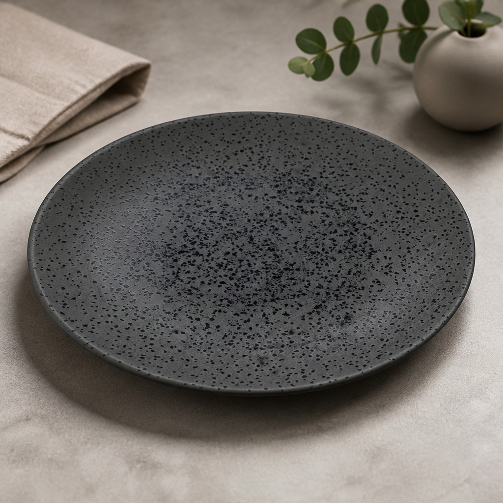 Commercial Coupe Plates 289mm Grey Porcelain 6 Pack